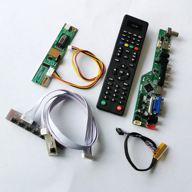 Для N154I1/N154I5 15," 1280*800 VGA+ HDMI+ аудио+ USB+ RF+ пульт дистанционного управления 1-CCFL LVDS 30-контактный ноутбук ПК ЖК-дисплей экран плата контроллера DIY kit