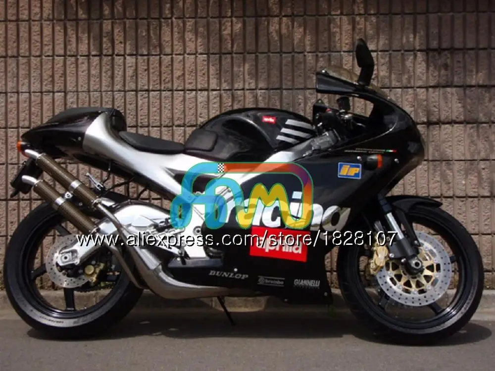 RS125R для Aprilia RS 125 R RR RS125 99 00 01 02 03 04 05 64BS. 55 черный глянец RS4 RS-125 1999 2000 2001 2002 2003 2005 обтекатель - Цвет: No. 9