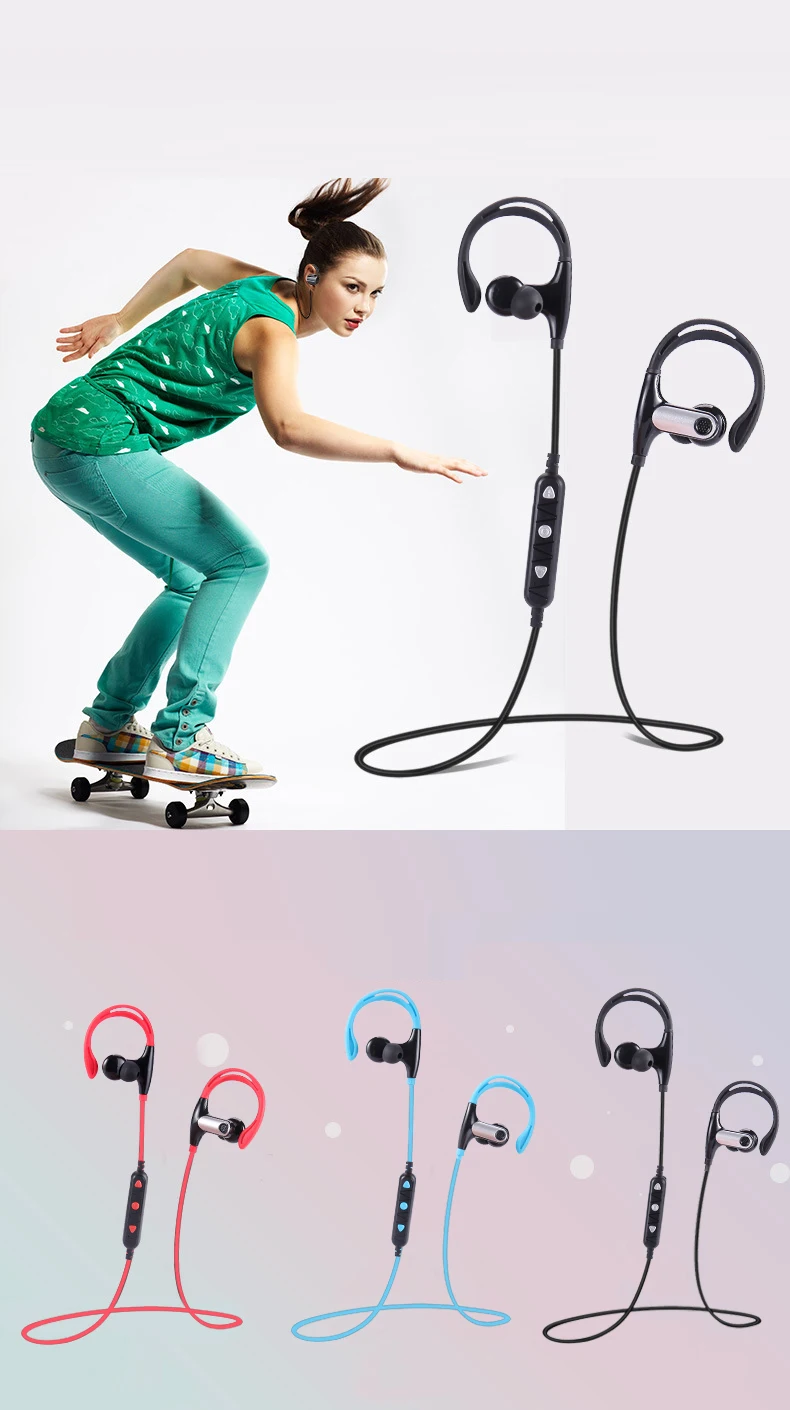 YCH-10 сзади Висячие Bluetooth 4,1 CV6.0 пыленепроницаемые шумоподавление спортивные наушники подключенные ПК Android IOS смартфон головные уборы
