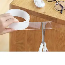 1/2/3/5M Nano Tape Double Sided Tape Transparent NoTrace Reusable Waterproof Tape Cleanable Home
