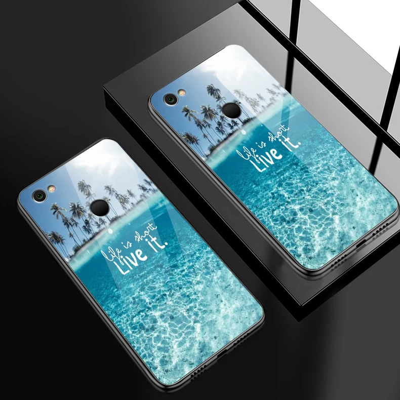 Чехол из закаленного стекла для Xiaomi 5X6X8 9 SE A1 A2 Lite TPU Capa для Redmi Note 4x 5A 6 7 Pro Prime роскошный противоударный жесткий чехол - Цвет: H120
