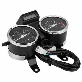 

Accurate Dual Gauge Motorcycle Odometer Assembly Easy Install Accessories Safety Impact Resistance Speedometer For Suzuki GN125