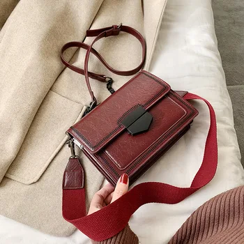 

Fashion 2020 Women Handbag Solid Color High Quality Crossbody Bags Pu Leather Designer Female Shoulder Messenger Bags Flap Bags