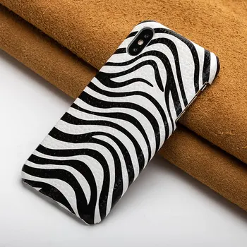 

Phone case for iPhone 6 6s 7 8 Plus 11 Pro X XS XS Max Plus Cowhide Zebra texture cover For Phone 6sp 7p 8p back cover
