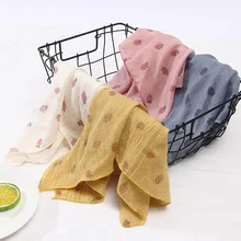 Аксессуары из бамбукового хлопка; детское хлопковое Льняное полотенце для мальчиков и девочек; треугольный шарф; Детский шарф