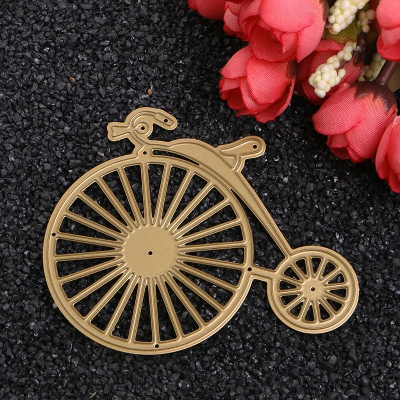 

1PC Metal Bicycle Cutting Dies Stencils Scrapbooking Album Embossing Paper DIY Craft Carbon Steel