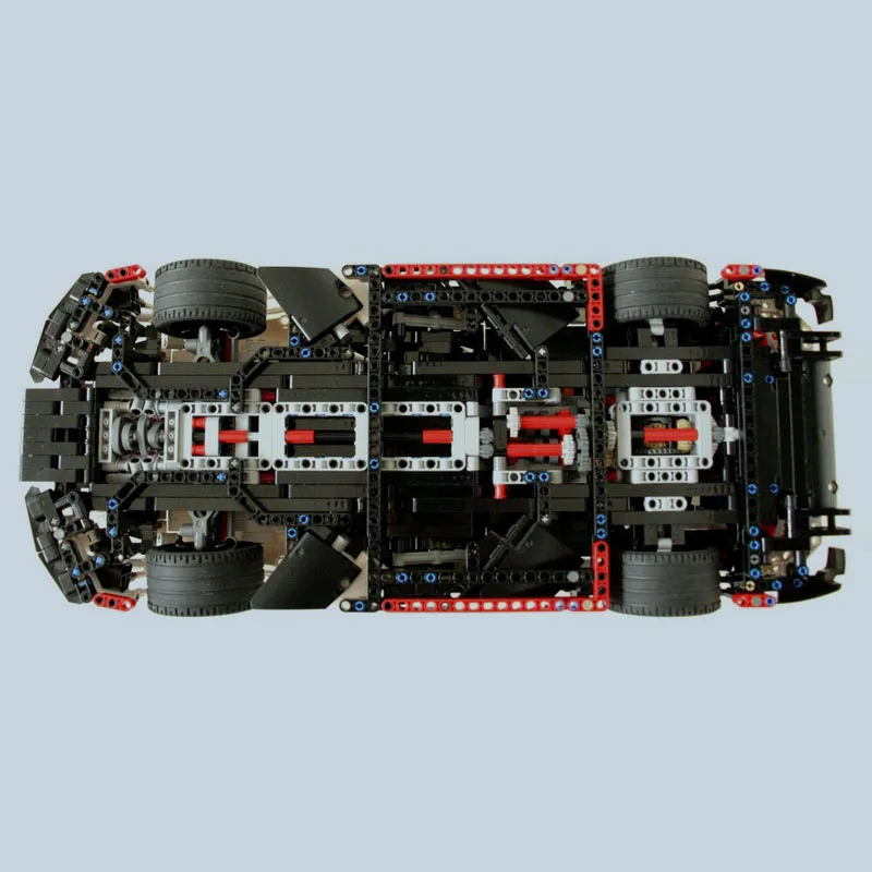 Technic C63 спортивный автомобиль MOC-6687 светодиодный Радиоуправляемый двигатель мощный автомобиль подходит MOC строительный блок кирпичи модели автомобилей детские игрушки подарки