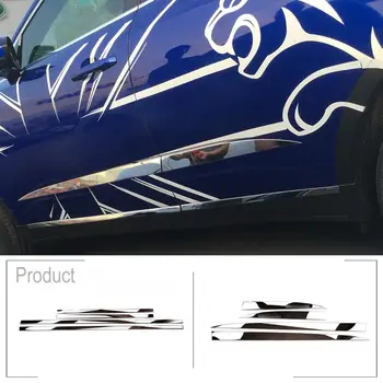 

4Pcs Stainless Steel Exterior Door Side Trim Car Accessories Trim For Jaguar E-PACE