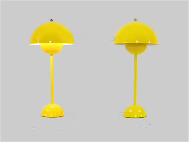 Yellow Желтый/черный/синий/белый Скандинавский современный простой стиль, модная настольная лампа для гостиной, дизайнерская лампа - Lampshade Color: Yellow