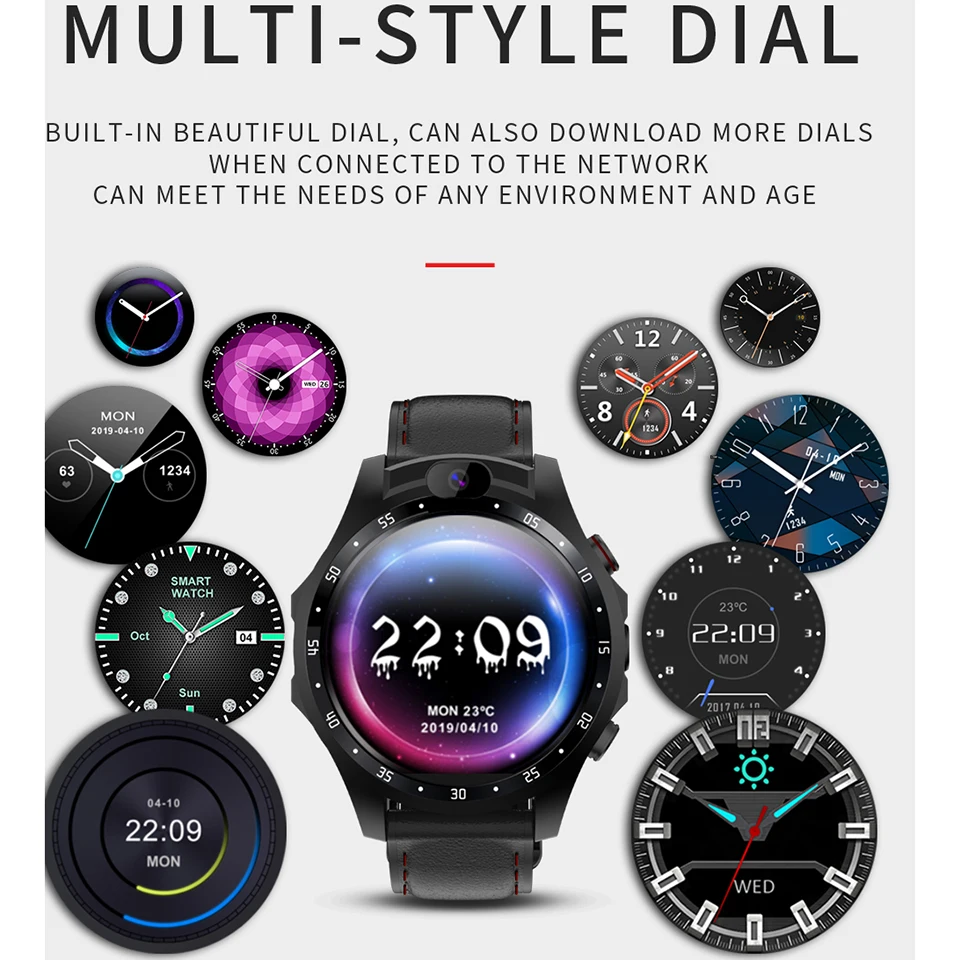 Smartwatch men 4G call wear watch SIM card GPS HD camera Android smart watch for Huawei xiaomi phone PK gt amazfit bip Stratos