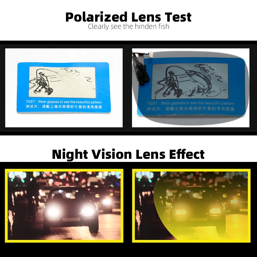 Polarized Sunglasses Night Vision Glasses Fishing Sunglasses Flip Up Clip on Sun Glasses Men Car Driving Eyelasses Female
