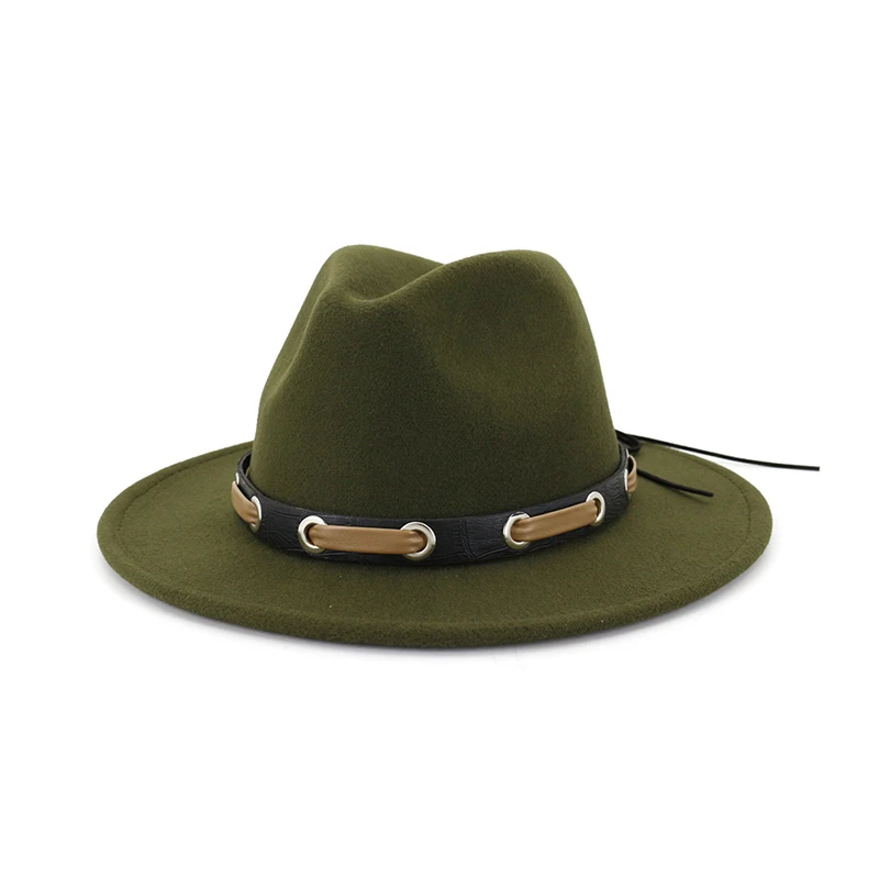 FS топ шляпа Женская Мужская Fedora зимняя Классическая сомбреро осень шерстяной джазовый шляпа черный розовый красный Мужская Повседневная Кепка высокое качество