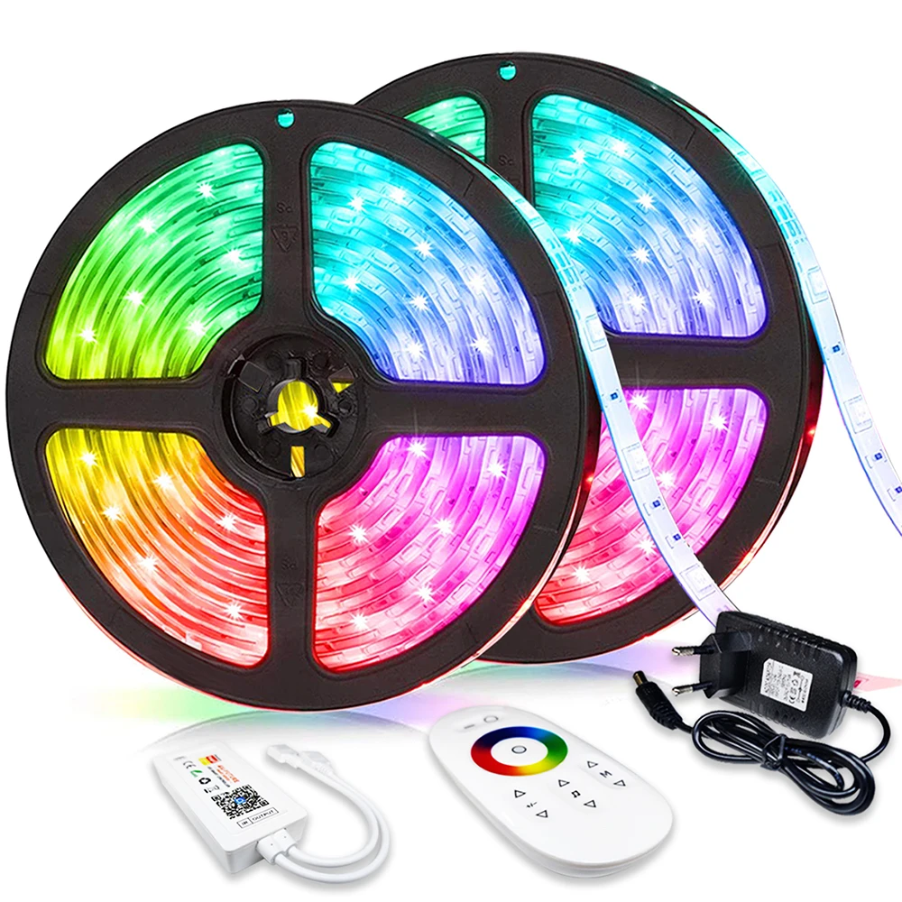 LED Strip Lights Alexa WIFI Voice Control Tuya Smart Lamp 12V RGB 5050