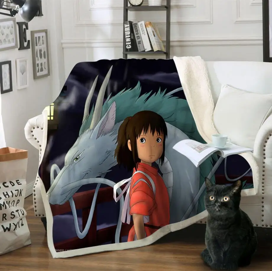4 Конверт с капюшоном плюшевый плед 3D Аниме фильм печатных шерпа флисовая микрофибра пледы одеяло Прямая - Цвет: 4