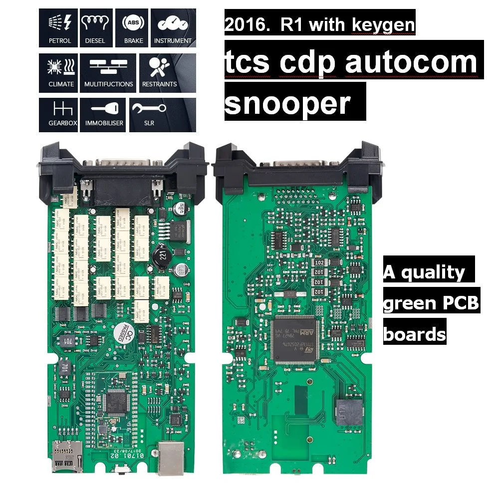 OBD2 автоматический диагностический инструмент VD TCS VCI Pro Plus для Autocome snooper,1 с keygen Bluetooth TCS pro для delphis ds150e