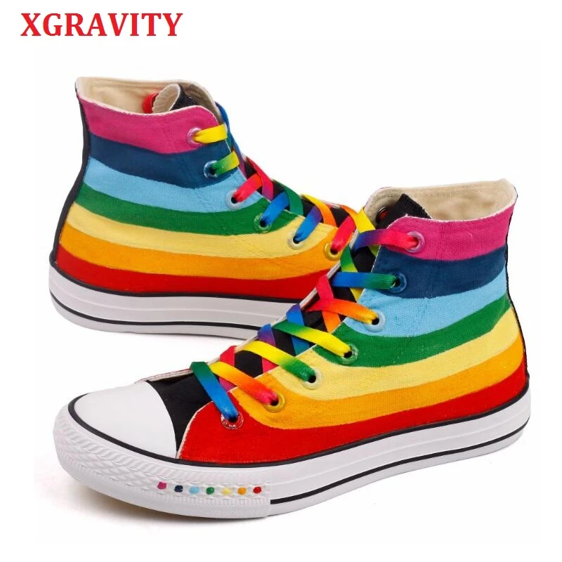 colorful canvas shoes