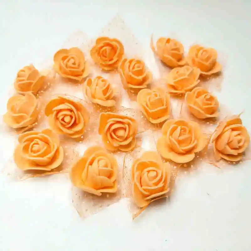 Растения 100 шт./лот 2,5 см пена роза искусственный цветок голова свадебный фестиваль украшения Цветы Diy Скрапбукинг поддельные новое поступление