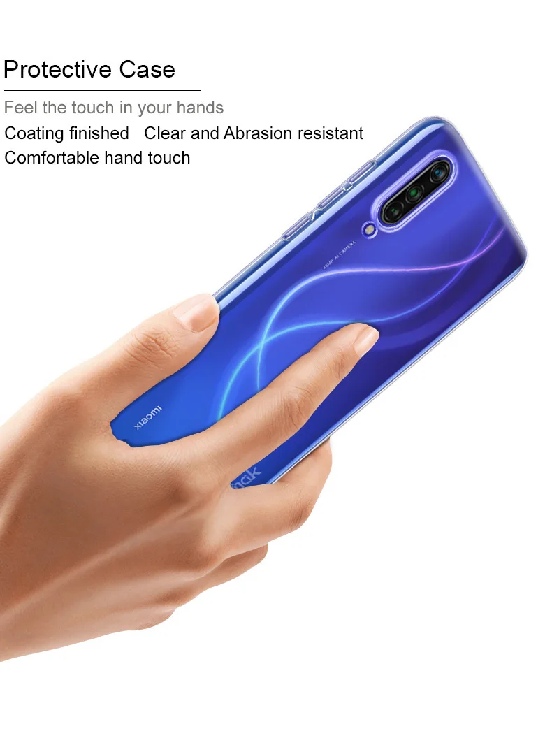 Xiaomi Mi CC9 чехол IMAK Прозрачный Кристалл жесткий пластик задняя крышка чехол для Xiaomi Mi CC9e