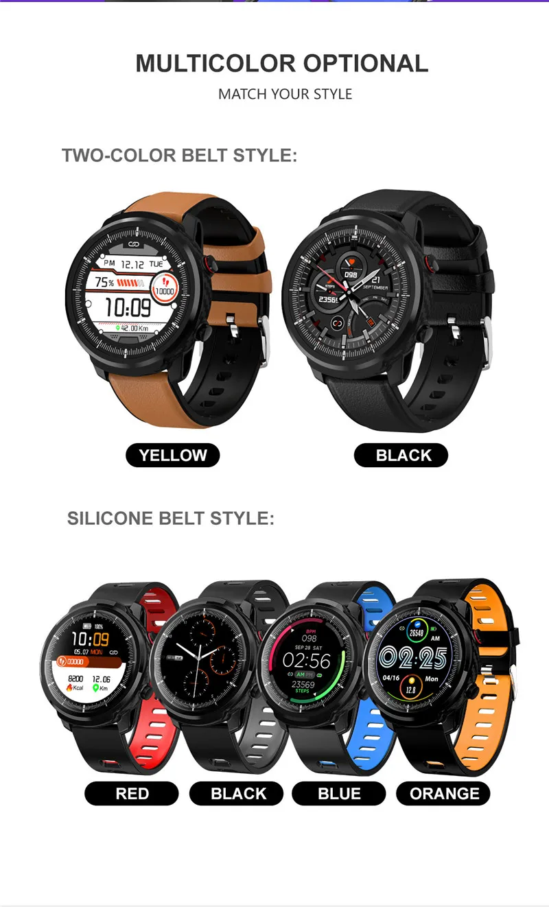 Мужские Смарт-часы ESEED L5 Pro S10 pluS, IP67, водонепроницаемые, полный сенсорный экран, долгий режим ожидания, умные часы для женщин, пульсометр, PK honor часы