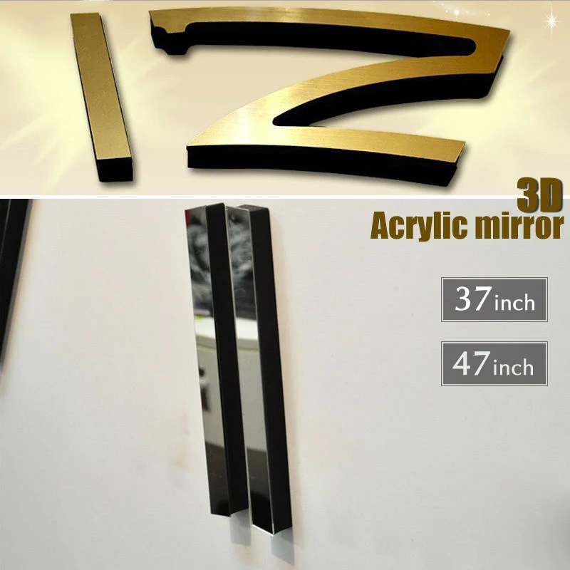 Moda 3D big size naklejki ścienne lustro zegarowe DIY krótki wystrój salonu pokój spotkań zegar ścienny 5 Moda 3D big size naklejki ścienne lustro zegarowe DIY krótki wystrój salonu pokój spotkań zegar ścienny 5