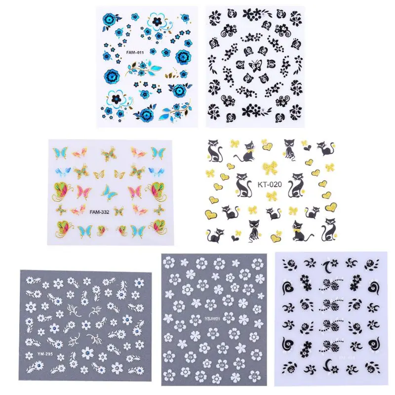 

30Pcs No Repetition Flower Cat Butterfly Resin Mold Fillings Material UV Frame Fillers Nail Art Resin Jewelry Making