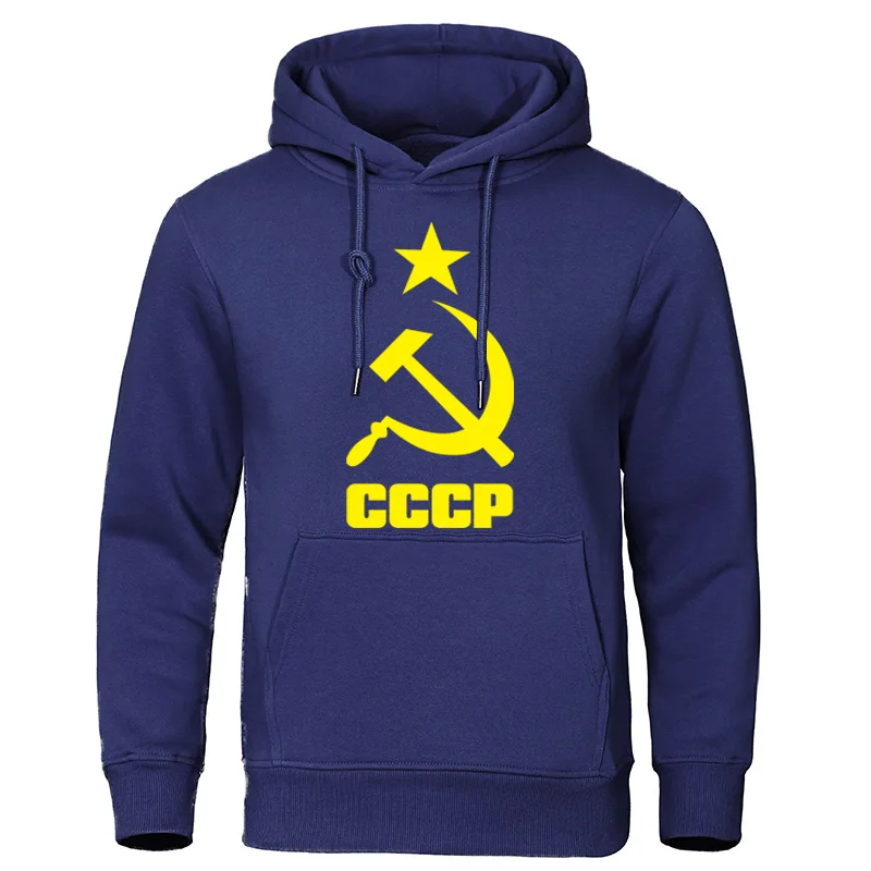 Осенняя мужская одежда CCCP, русские мужские толстовки, хлопковые мужские свитшоты из СССР, мужские пуловеры в Москву, качественные топы в советском стиле - Цвет: dark blue 3