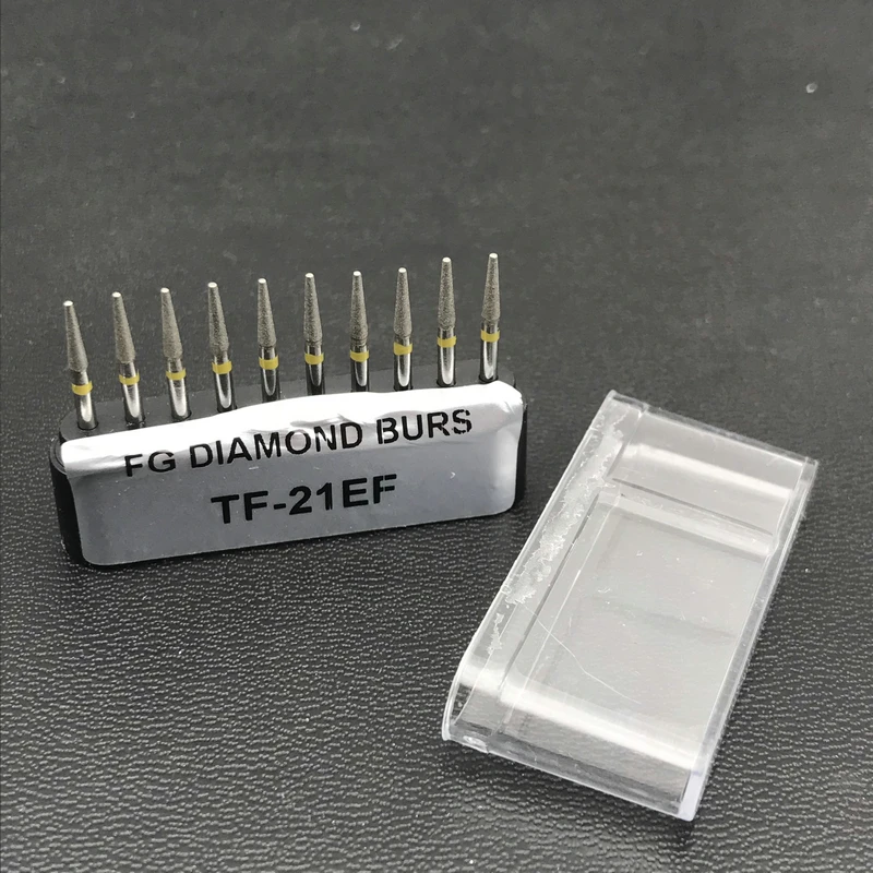 10 шт./упак. Dental Diamond Burs FG 1 6 мм для высокоскоростного наконечника