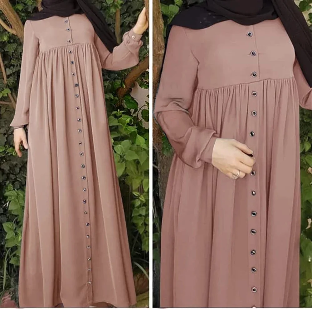 Мусульманское абайя Макси платье свободные халаты Кардиган с длинным рукавом Туника кимоно Рамадан исламский молитвенный сервис Турция Vestidos