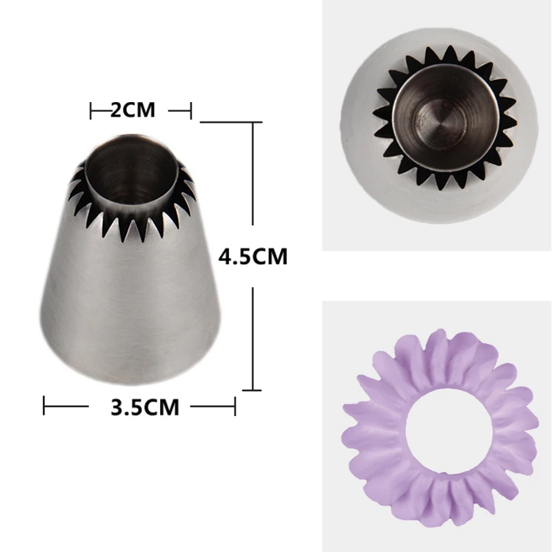 DIY Russian Pastry Flower Icing Piping Nozzles Cake Decoration Tips Baking Tool Kitchen tool