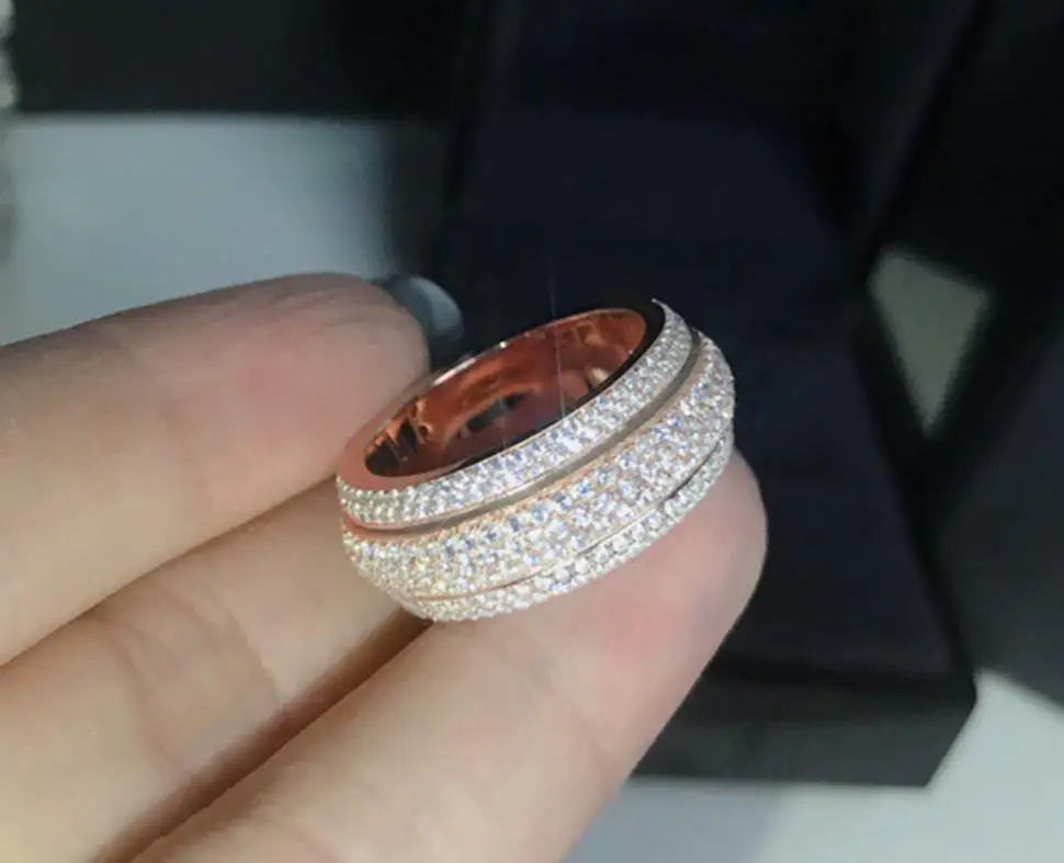 Кольцо из серебра 925 пробы с кристаллами|Кольца| |