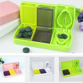 

1Pcs Smart Pill Case Medicine Tablet Storage Container Case Pink Pills Container Pill Cutter Medicine Organizer Tablet Separator