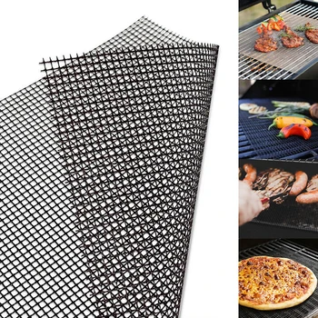 

Non-Stick Barbecue Grilling Mats High Security Grill Shape For Heat-Resistant Barbecue Tool 33x40cm For Outdoor Activities