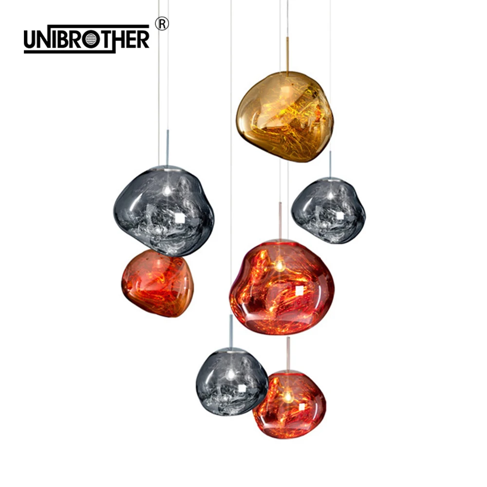 

Lava Pendant lamp Glass Irregular Lights Hanging Lamps E27 Hanglamp Lighting for Home Decor Living Room Bar Cafe Loft Kitchen