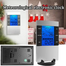 Термометр гигрометр станция часы комнатной температуры и влажности монитор манометр на батарейках цифровая метеостанция