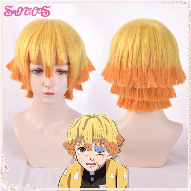 Demônio assassino kimetsu não yaiba ayaki rui cosplay peruca aranha prata  longa reta cabelo sintético para adulto dia das bruxas + peruca boné -  AliExpress