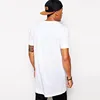 2022 White Casual Long Size Mens Hip hop Tops StreetWear extra long tee shirts for men Longline t-shirt Short Sleeve tshirt ► Photo 2/6