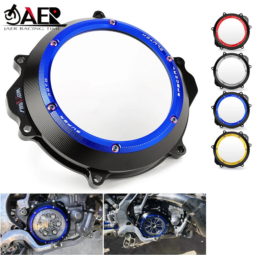 CNC Engine Clear Clutch Cover for Yamaha YZ250 YZ 250 1999 2020 YZ250X