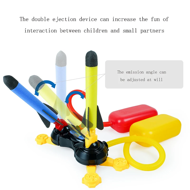 2022 New Children Outdoor Foot Launcher Eva Foam Cotton Material Soaring Rocket Parent Child Interaction Safety Sports Toys 2