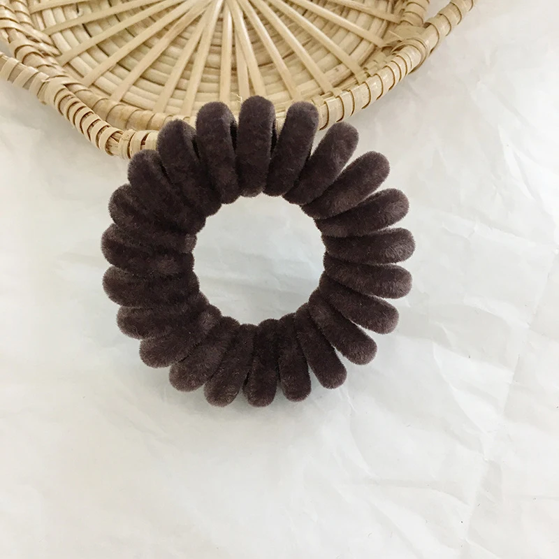 Elastic Knit Spiral Hair Ties - Stylish Hair Accessories