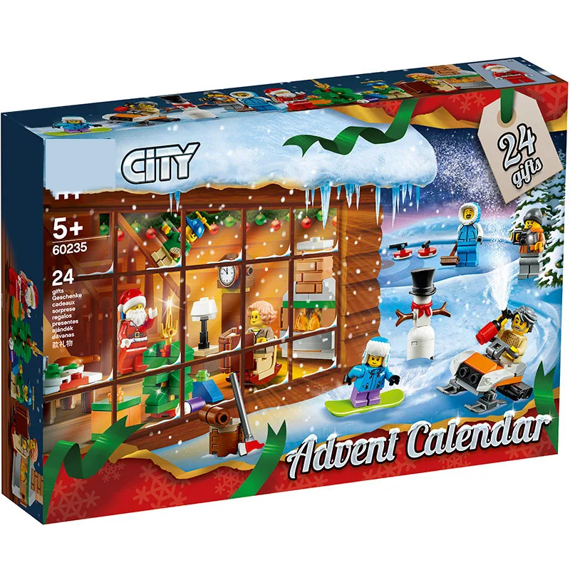 

New Advent Calendar Legoinglys City Creator Set Building Block Bricks Toys Potter Christmas Xmas Gift With 60235 75964