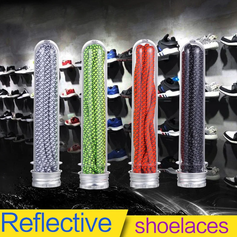 1Pair 120cm Cool Highlight Fluorescent Sneaker Shoestrings Sport Shoelaces 3M Reflective Round Rope Shoes Lace Light Shoelaces 1Pair 120cm Cool Highlight Fluorescent Sneaker Shoestrings Sport Shoelaces 3M Reflective Round Rope Shoes Lace Light Shoelaces