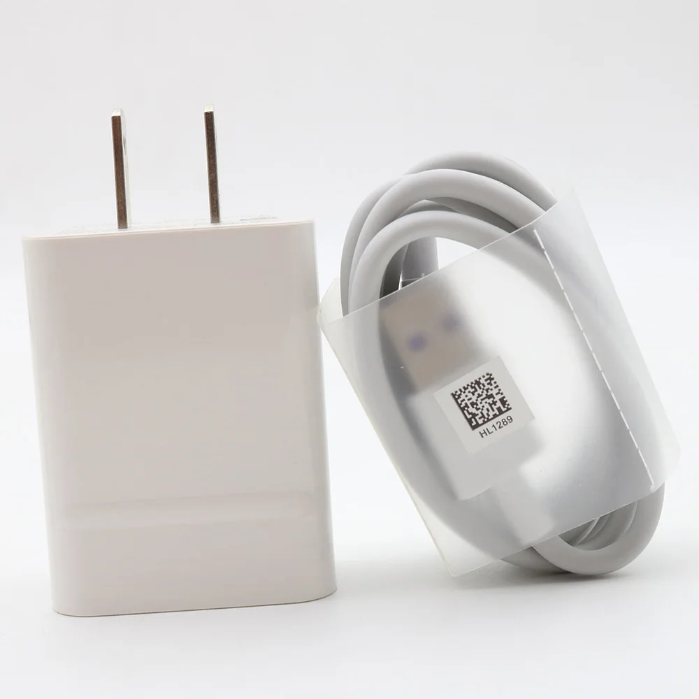US charger x cable Оригинальное быстрое зарядное устройство huawei EU и Дата-кабель type C для nova 4 3 3S 3E p20 plus lite honor 9 10 v9 v10 note 8 9 10 mate 9 10 pro - Тип штекера: US charger x cable