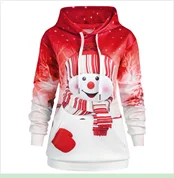 Женский Рождественский свитер размера плюс с изображением оленя, снеговика, повседневный вязаный пуловер с длинными рукавами, вязаные топы, зимняя верхняя одежда, Прямая поставка