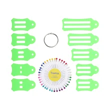 

12Pcs Simple Folding Fabric Tool Set Colored Sewing Quilting DIY Binding Maker