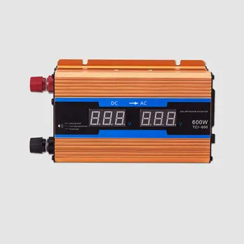 

600W/1200W Dual Display Car Power Inverter Converter Charger Adapter Modified Sine Wave 600W/1200W