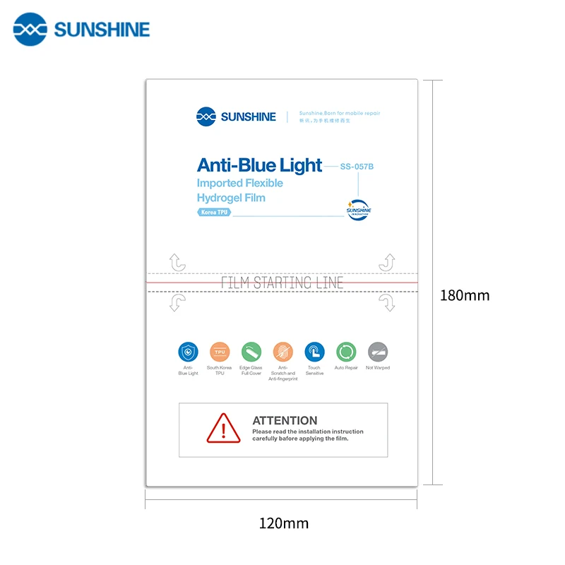 SUNSHINE SS 057B с защитой от УФ светильник импортные гидрогель пленка Экран протектор