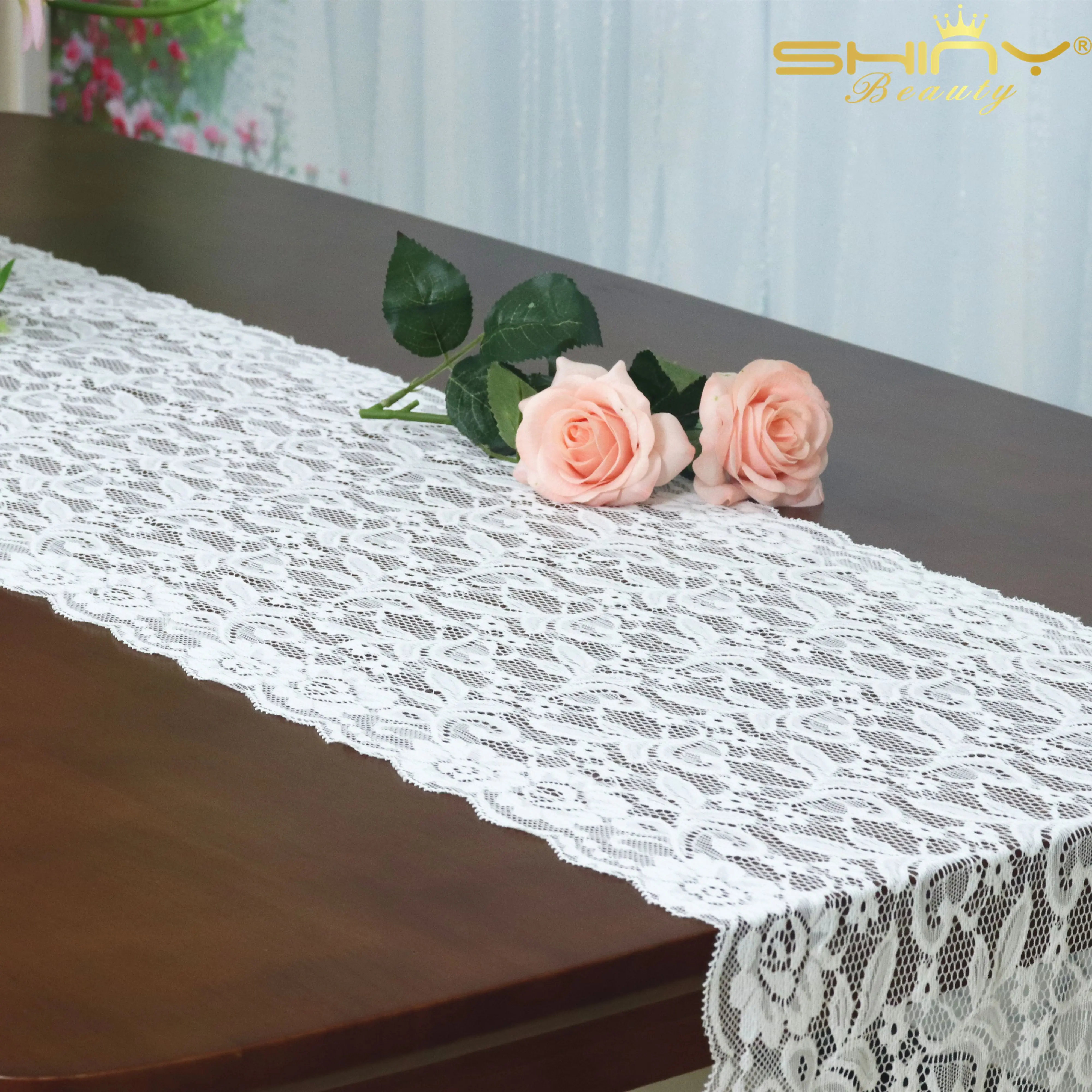 

Lace Dining Table Runner 30x300cm Boho White Rural Kitchen Table Runners Mexican Party Decorations Table Runner-M190827