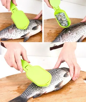 

Multipurpose Home Kitchen Garden Accessories Clean Convenient Scraping Scale Kill Fish With Knife Machine Cooking Tool