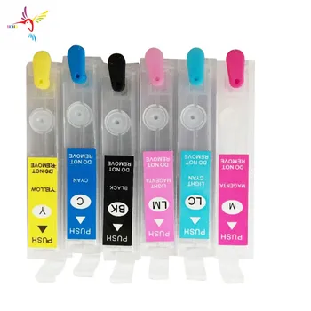 

6 Colors/Set T0821N-T0826N Refillable Ink Cartridge For Epson Stylus Photo TX810FW/RX615/R270/R290 with Permanent Chip