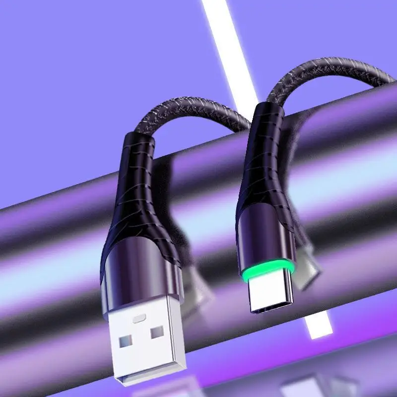 3а Быстрый зарядный плетеный кабель для передачи данных type c Android iphone из